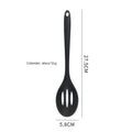 1/3-Piece Silicone Cooking Spoon Set - Heat-Resistant, Large Slotted & Solid Spoons for Non-Stick Cookware, Mixing & Filling