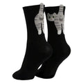 1/2 Pairs Cute Cat Socks with Balls Novelty Funny Animal Crew Cats Socks for Women Men Cats Lovers Gift