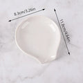 Multipurpose Ceramic Spoon Rest Pad White Spoon Holder Spoon Holder Kitchen Utensils Tableware Spoon Holder Spoon