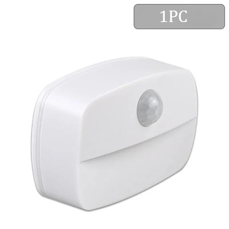 LED Night Light with Motion Sensor Cabinet Lamp Wireless Bedside Nightlight Battery Power For Bedroom Closet Stairs Lighting
