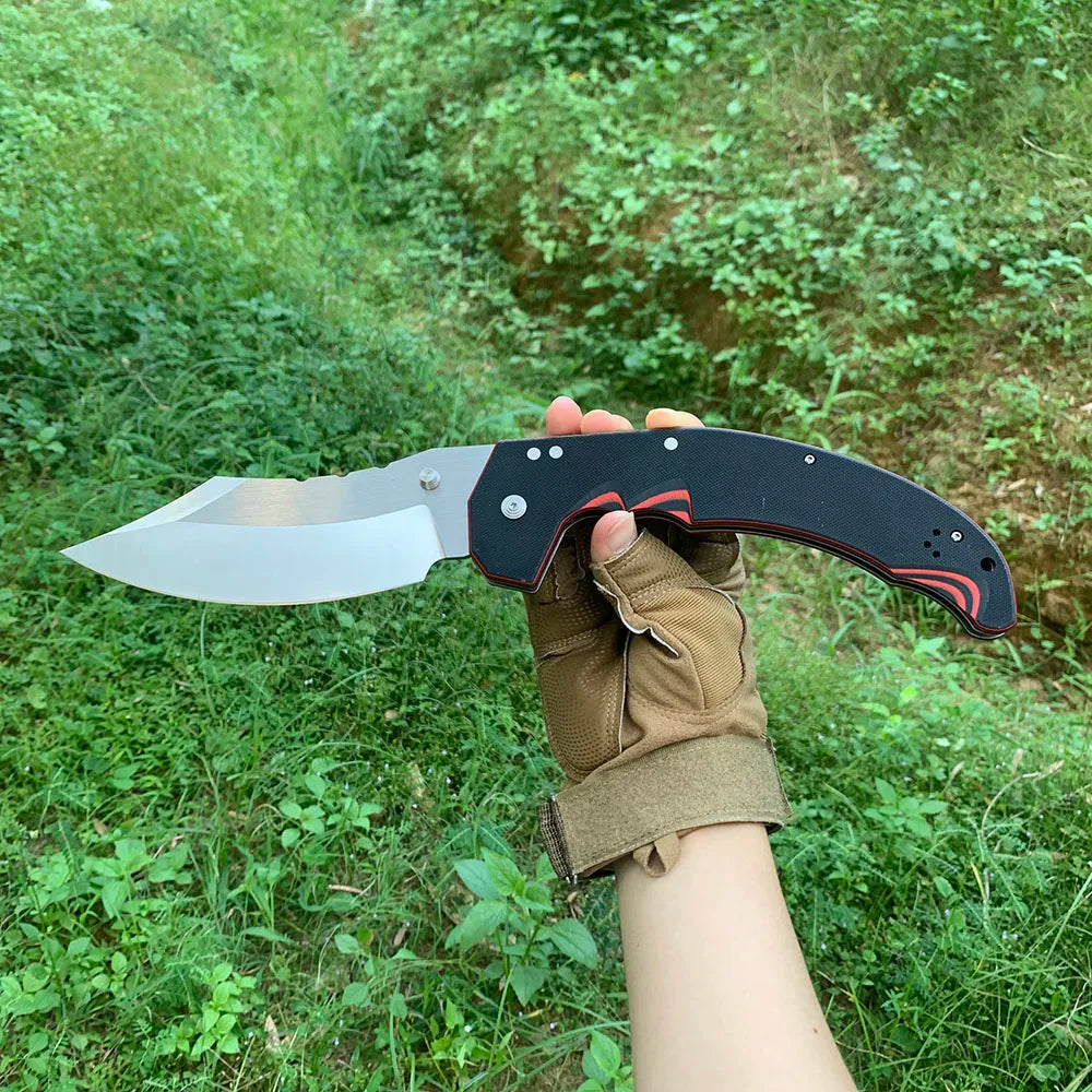 Mayhem Folding Knife Carrying Hunting Knife AUS10A Blade Outdoor Portable Camping Survival Knives Jackknife Gift for Men