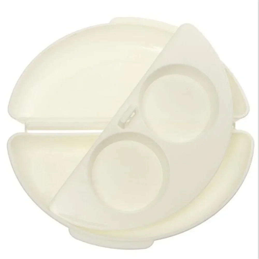 Useful White Microwave Omelette Egg Maker Tray Non-toxic Eggs Steamer Box Silicone Egg Cooker Egg Poacher Kitchen Cooking Tools