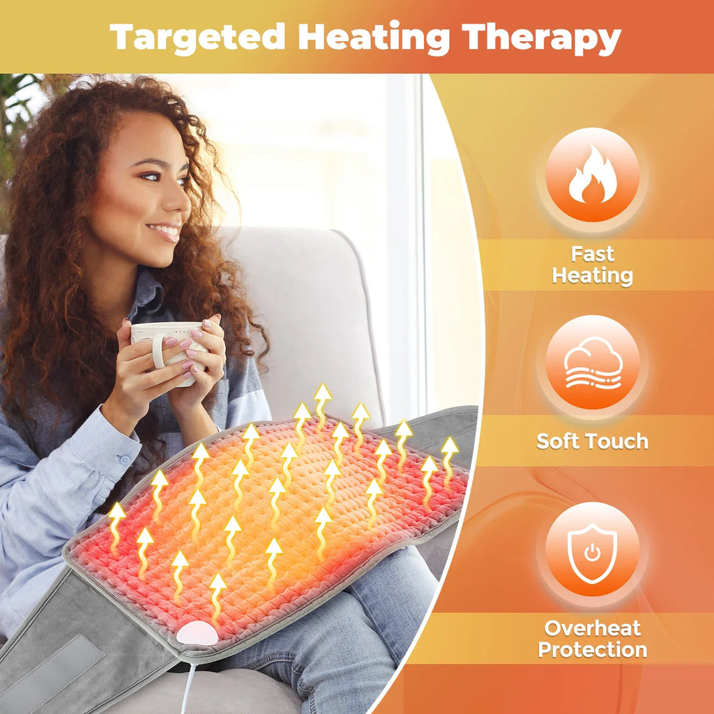 Electric Heating Waist Belt – Adjustable Thermal Pad for Back & Abdomen