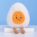 Cute Cartoon Egg & Toast Plush Toy – Breakfast Expression Stuffed Doll Pillow | Soft Baby Comfort Toy & Christmas Gift