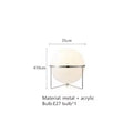 Modern Creative Floor Lamp White Yellow Acrylic Ball Standing Light Living Room Hotel Sofa Corner Decor Bedroom Bedside Lamps
