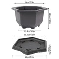 Rectangular Bonsai Training Pots Plastic Flowerpot with Drainage Tray Succulent Plants Pot Bonsai Plants Growing Pots Home Decor