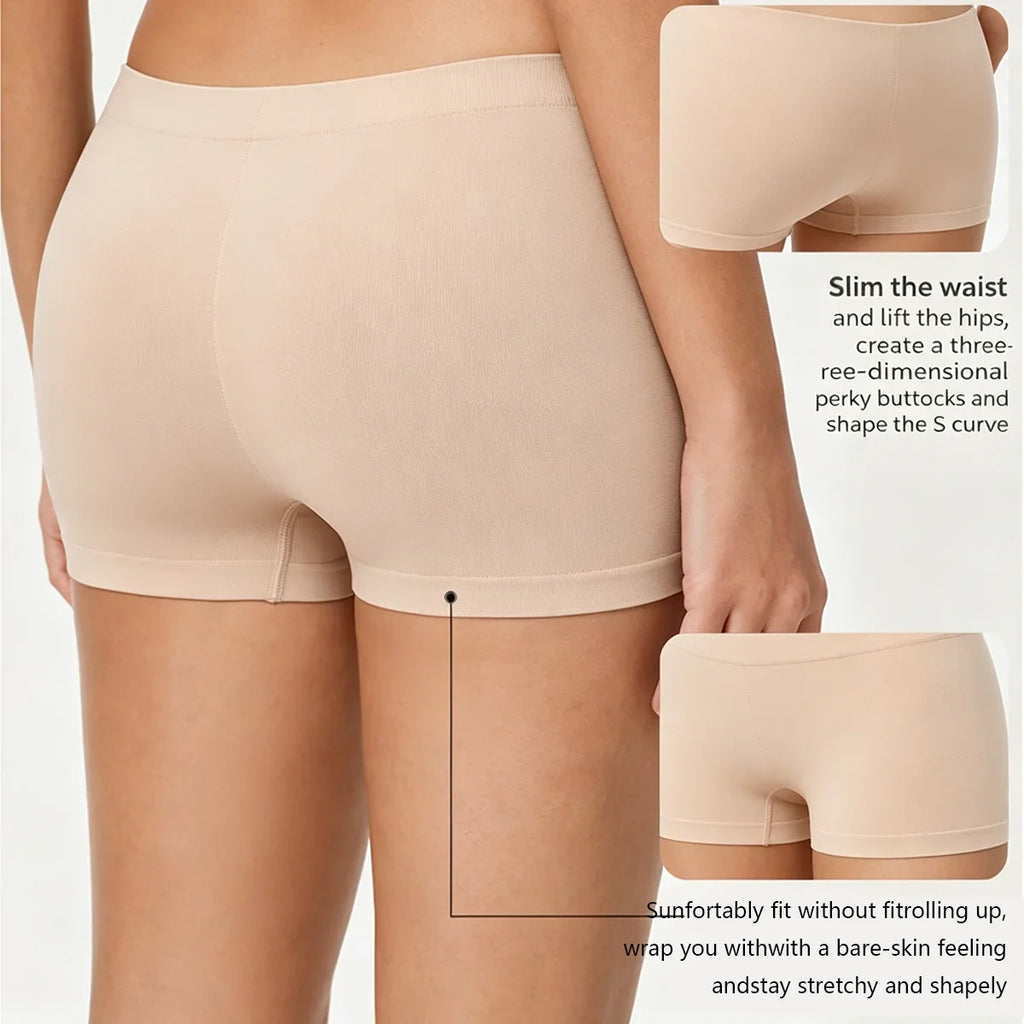 Seamless Women Boxer Briefs Boyshorts For Women Anti Chafing Shorts Women High Waisted Boy Shorts Panties Underwear