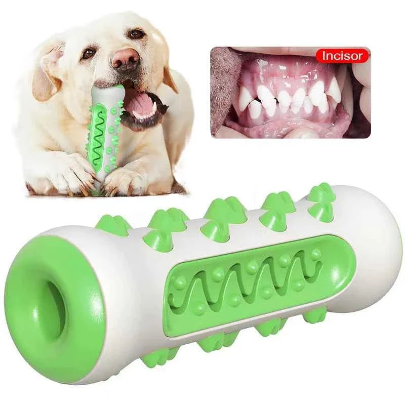 Chew-Resistant Rubber Dog Toy for Dental Health