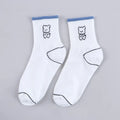 Comfortable Casual Fashion Autumn Cartoon Winter Cotton Sport Women Hosiery Middle Tube Socks Bear Socks Couple Socks