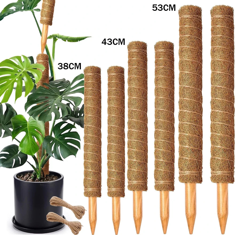 Moss Pole 38/43/53CM Monstera Plant Support Stackable Moss Poles for Plants Coir Totem Pole Tall Moss Pole for Climbing Plants