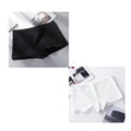 2pcs Womens Boxer Underwear Packs Soft Ribbed Cotton Boyshorts Female Safety Short Panties Plus Size M/L/XL