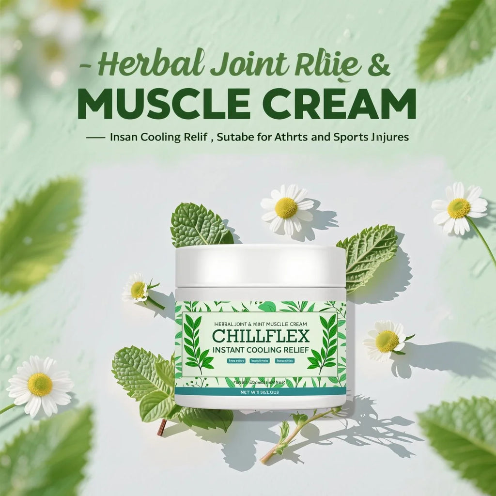 Muscle & Joint Cooling Balm - Herbal Menthol Formula for Instant Relief from Discomfort & Strain.