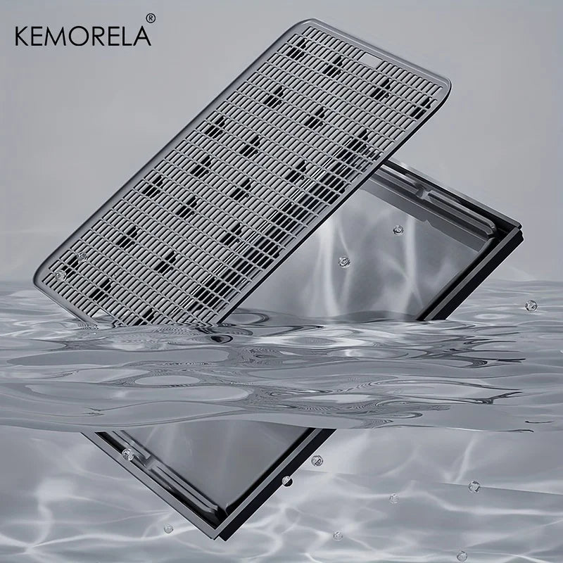 KEMORELA Stainless Steel Cat Litter Box with Lid | Enclosed High-Sided