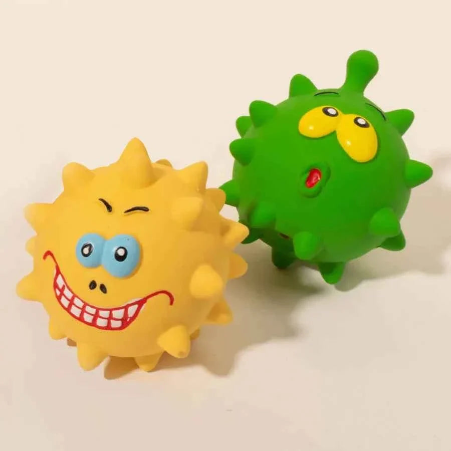 Squeaky Thorn Dog Chew Toy