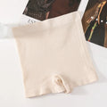 1Pc Women Boyshort Panties Ribbed Seamless Underwear Mide Rise Panties Breathable Safety Short Pants Female Sports Intimates