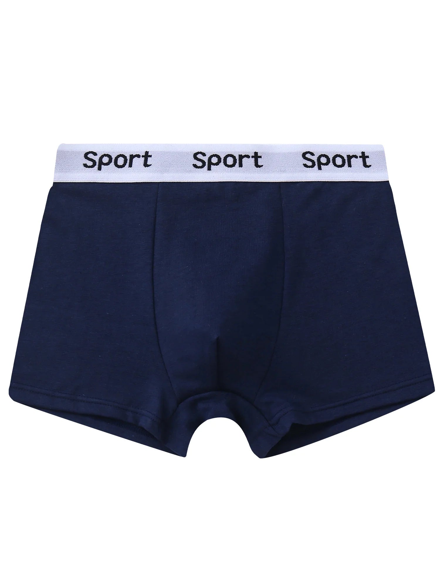 7 pieces mixed boys' underwear 8-14 years old solid color breathable soft stretch 95% cotton boy's boxer briefs