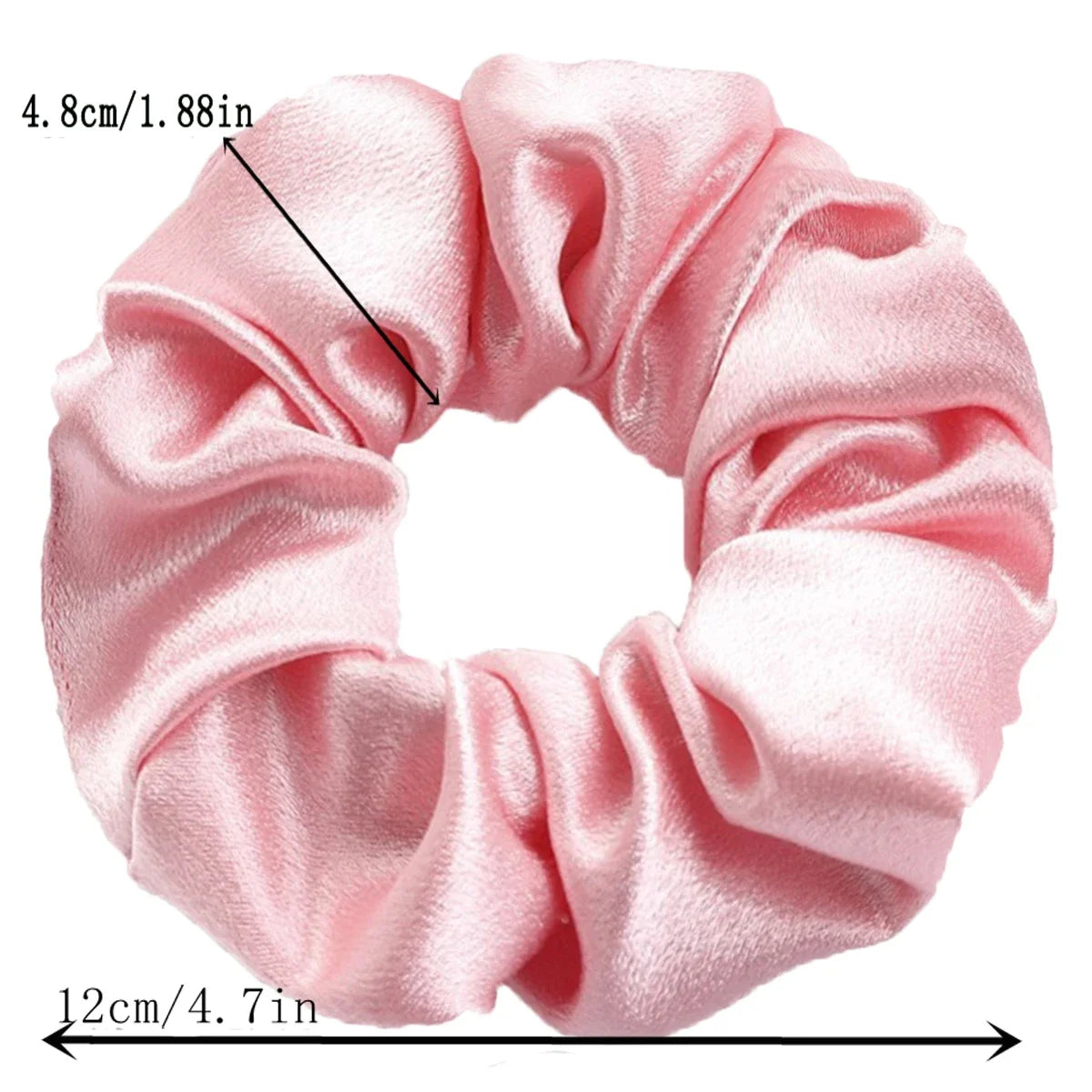 10/5 Pcs Satin Hair Scrunchies Set for Women & Girls – Soft Silk Elastic Hair Bands | Elegant Solid Color Ponytail Holders & Headwear Accessories