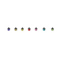 6pcs Garden Miniature Decorative Stakes, Glow-in-the-Dark, Bonsai Mini Decorations, Party Crafts