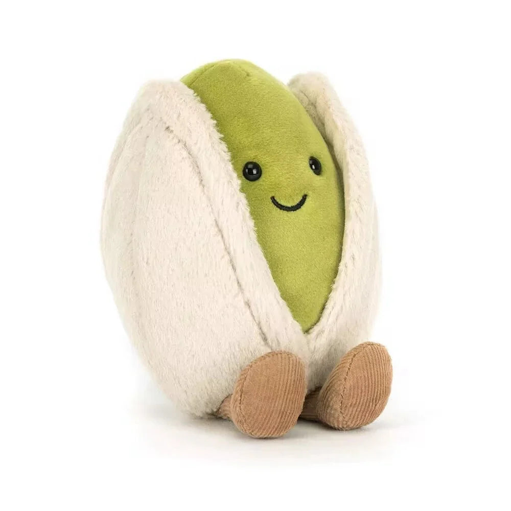 12cm Pistachio Nut Plush Toy – Cute Stuffed Doll for Home Décor, Living Room, and Birthday Gifts
