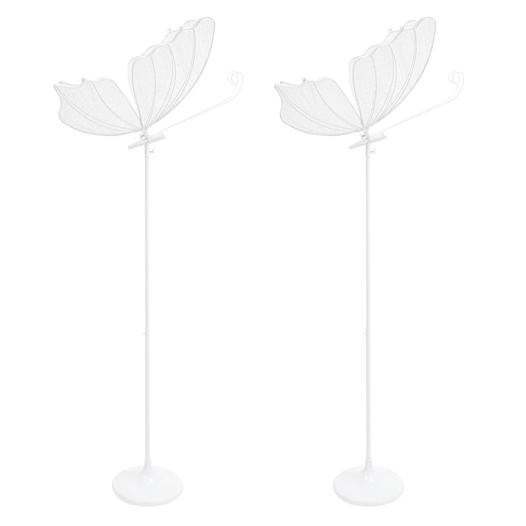 2PCS 48W Romantic Butterfly Floor Lamp,Wedding LED Light,Creative Butterflies Decoration Lights, Road Pilot Lamps for Home,Totel