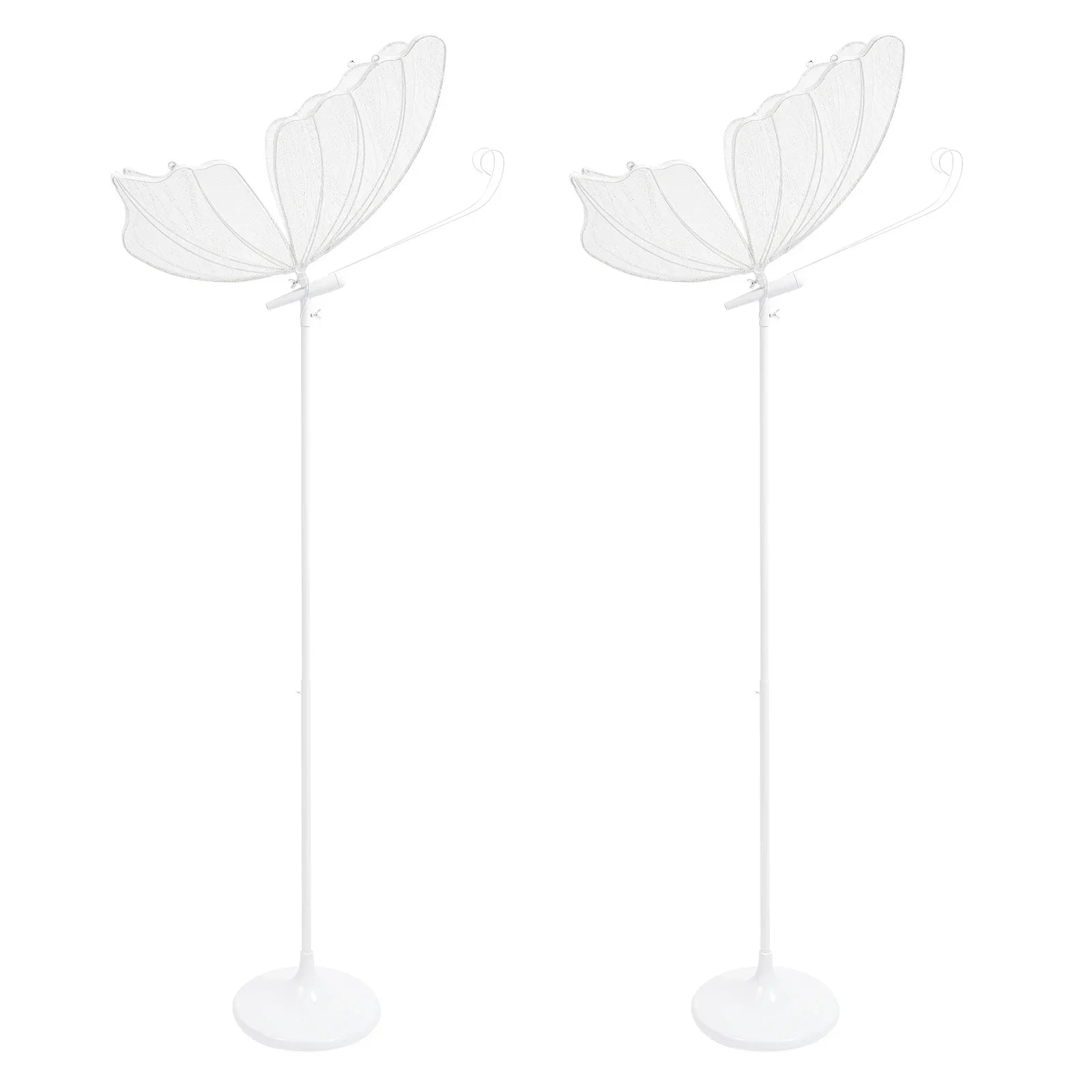 2PCS 48W Romantic Butterfly Floor Lamp,Wedding LED Light,Creative Butterflies Decoration Lights, Road Pilot Lamps for Home,Totel