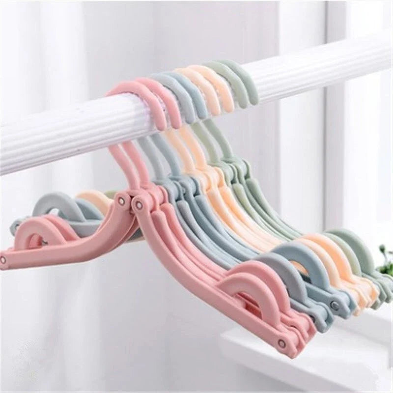 5/10PCS Foldable Portable Clothes Hangers – Travel & Home Storage Rack