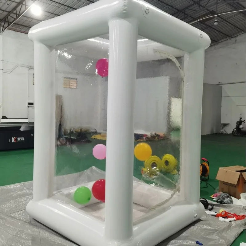 Transparent Inflatable Bubble House Tent, Clear Waterproof PVC Dome House for Balloon Party, Wedding & Birthday Decoration