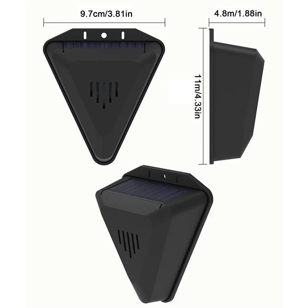 Waterproof Solar bird repeller timed sound and light alarm during the day Protecting crops orchard fish field to repel pigeons