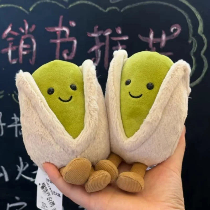 12cm Pistachio Nut Plush Toy – Cute Stuffed Doll for Home Décor, Living Room, and Birthday Gifts