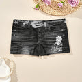 1PC Plus Size Women's Seamless Denim Briefs High-Stretch, Breathable, Mid-Rise, Boxer Briefs All-Season Wear