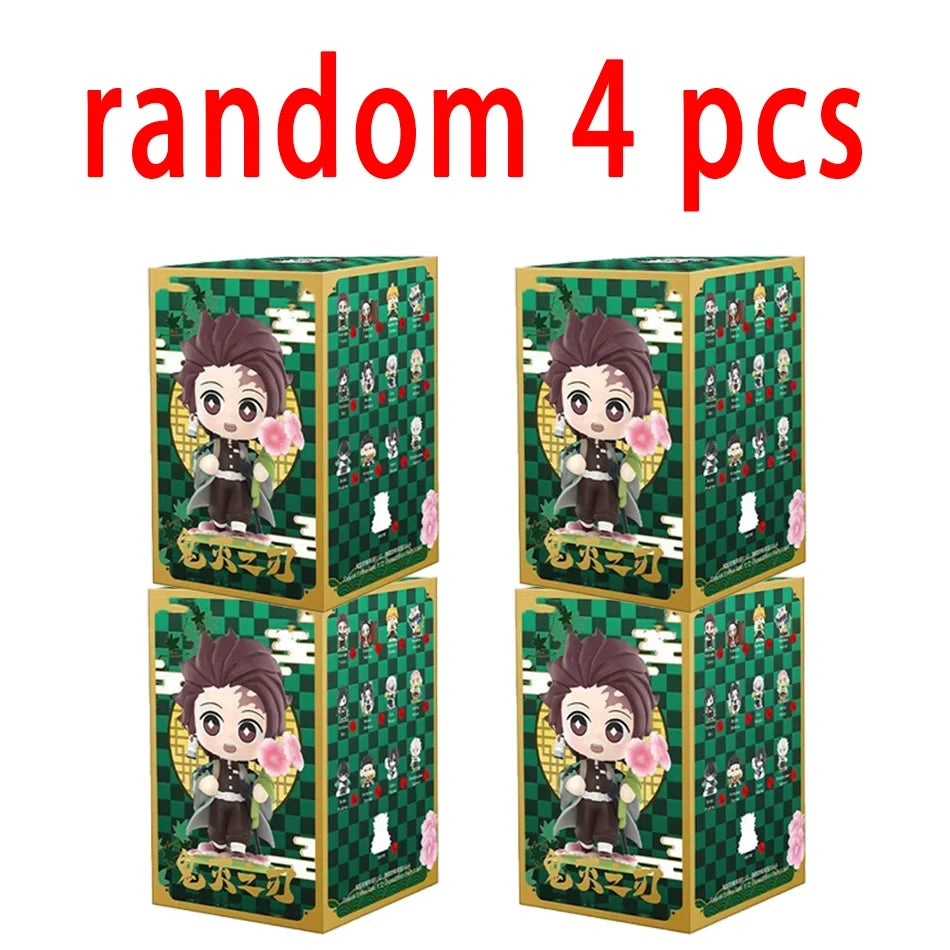 Demon Slayer Tanjiro Kamado Nezuko anime cartoon figure blind box creative personalized statue model ornament surprise gift box