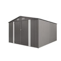 SUSUA10x12FT Outdoor Storage Shed  Metal Garden Shed with Double Door Two Window Waterproof Tool Shed for Backyard Patio Lawn