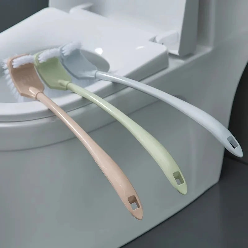 Multi-Function Double-Head Toilet Brush – Soft Hair Long Handle Cleaner