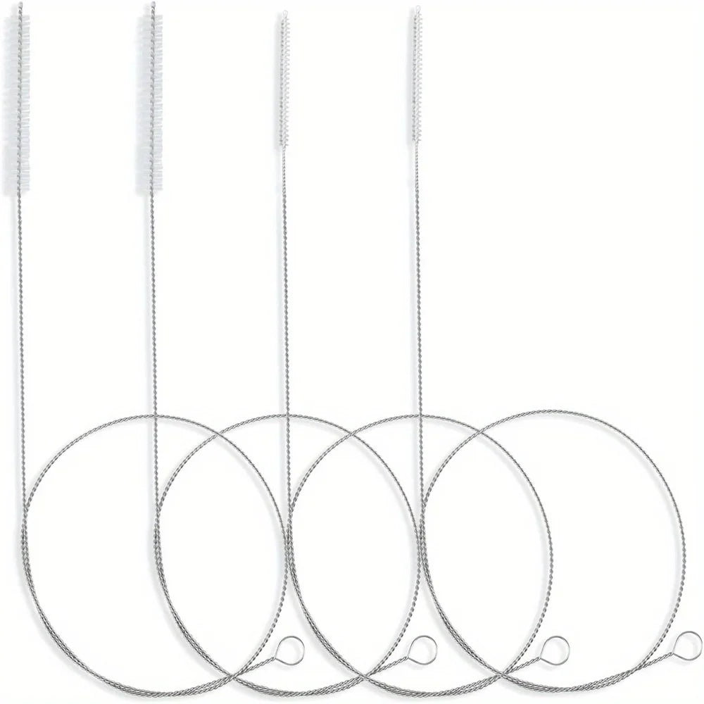 4pcs/pack 40 Inches Brush Cleaner for Cleaning Straw, Kegerator, Feeding Tube, Siphon Hose, Sunroof Drain, Refrigerator Drain, 2