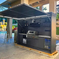Customized Modular Outdoor Kitchen Island Premium Modular 304 Stainless Steel Outdoor Kitchen Cabinets Anti-Rust Cabinets