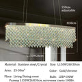 Luxury Crystal Chandelier Light Ceiling Hanging Lamps Home Decoration Dining Room Chandeliers Lights Lighting for Living Room