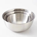 3Pcs Stainless Steel Mixing Bowl Baking Egg Beating Basin Fruit Vegetable Washing Bowl Salad Food Stirring Cooking Container
