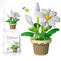 Creative Building Block Bouquet, Eternal Flower Plant Potted Gift, Rose Sunflower Potted Plant, Assembled Building Block Toy