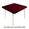 Square Fitted Table Cover Elastic Tablecloth Stretch Spandex Tables Top Cover Table Topper Cap for Dining Kitchen Home Party