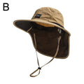 1Pc Outdoor Sun Hat Anti-UV Sun Protection Fisherman Hat Windproof Quick-Dry Neck Protection Mesh Breathable Thin Camping Cap