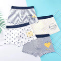 4pcs Baby Boys Boxers Cotton UnderPanties Cute Kid UnderWear Bear Car Cartoon Print Briefs Soft Shorts Student Boy Panties 2-16Y