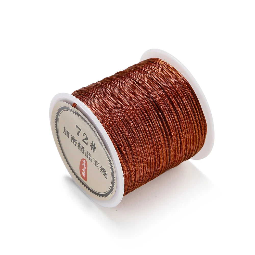 10/50M 0.8mm Nylon Thread Cord – DIY Chinese Knot, Bracelet, Tassel & Shamballa Braided String for Jewelry Making