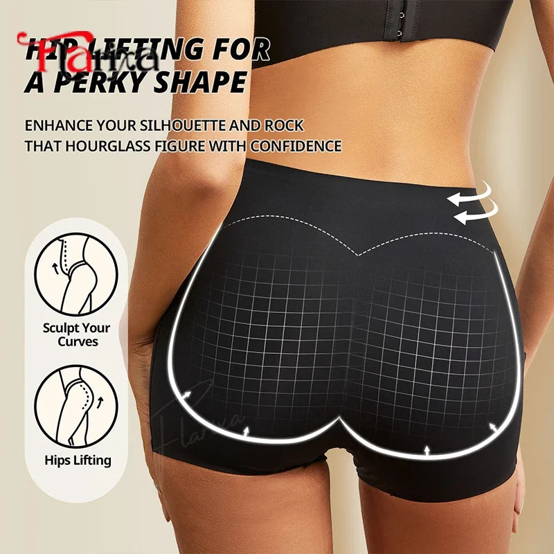Flarixa Protective Slip Shorts Under the Skirts BoyShorts Women Seamless High Waist Boxer Briefs Safety Panties Anti-Chafing Leg