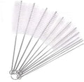 10pcs Pipe Tube Brush Pipe Cleaning Brushes Nylon Bristle Drinking Straws Cleaner Brush for Washing Kettle Spout Teapot Nozzle