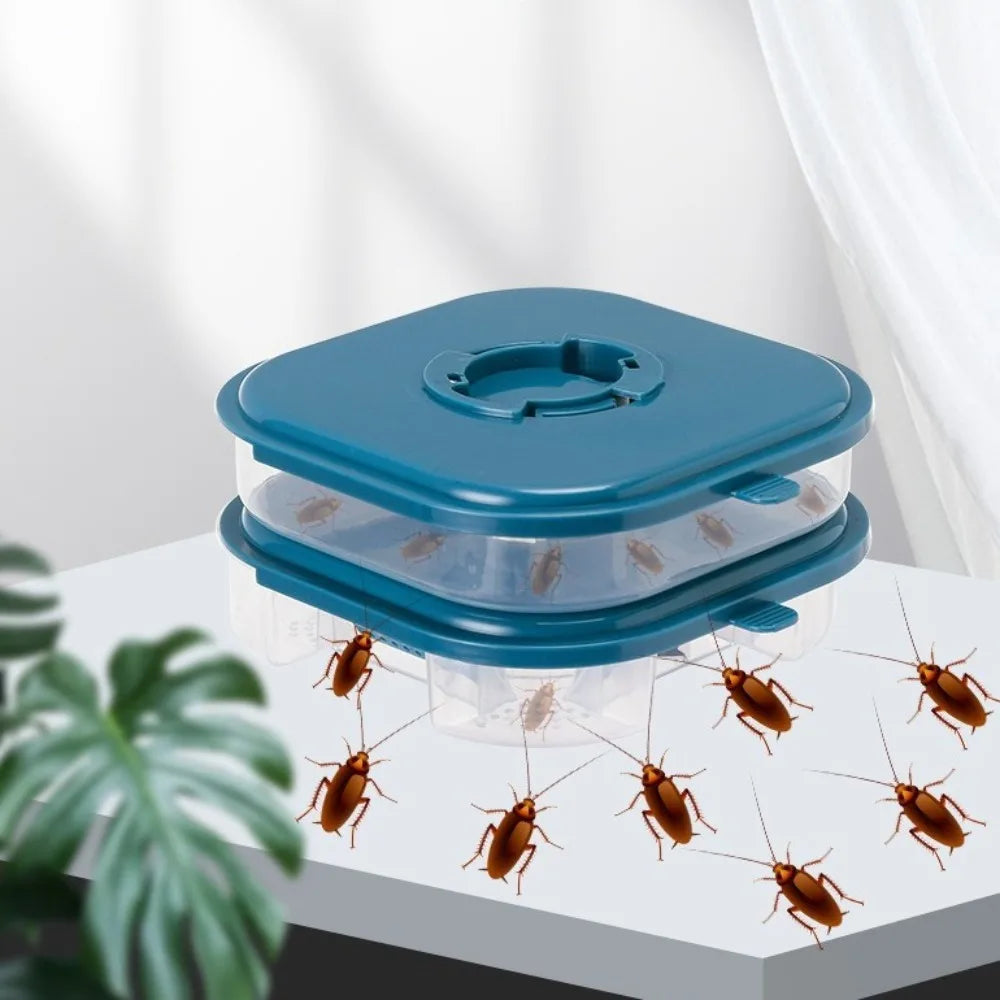 Garden Automatic Kitchen Cockroach Trap Box Cockroach Killer Traps Bugs Catcher Insect Catcher