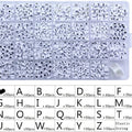 1400pcs/Box Acrylic English Alphabet Letter Beads Set Kits With Stretch Cords For Bracelets Jewelry Acrylic Beads Accessories