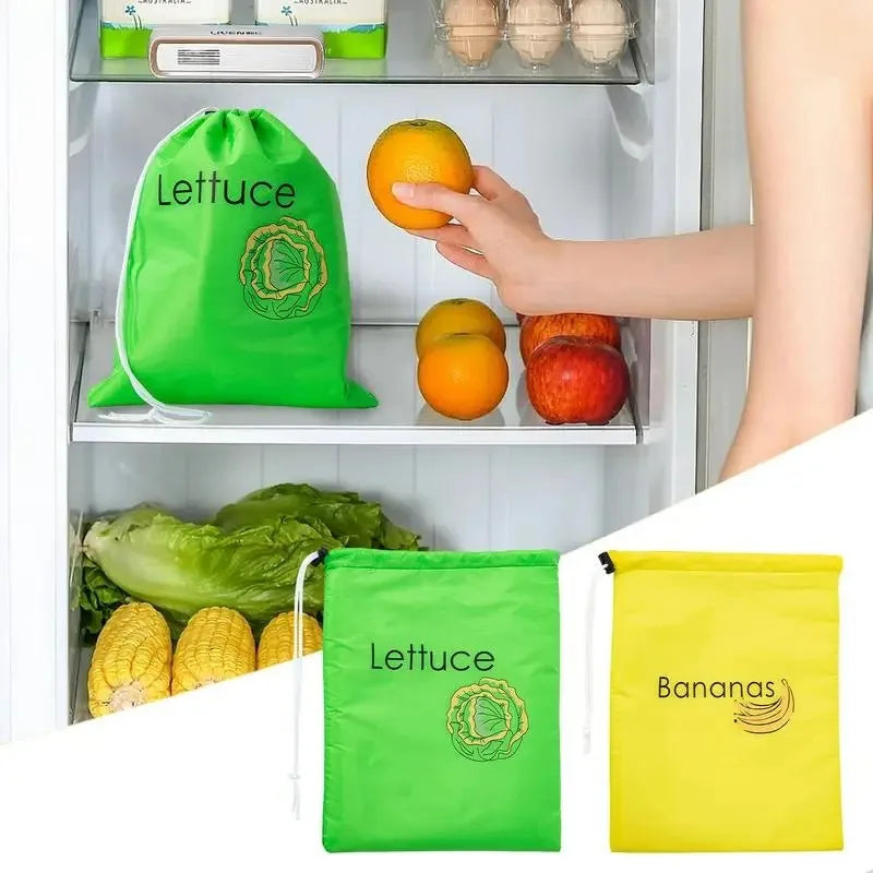 Banana & Lettuce Storage Bag – Fresh-Keeping Bag for Fruits & Vegetables, Prevents Odor Up to 2 Weeks