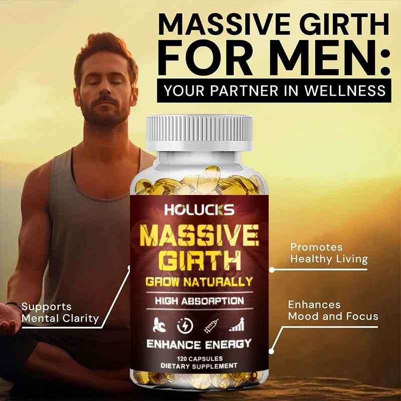 Advanced Men's Health Supplement, with Ashwagandha & Maca Root, Support Male Vitality, Enhanced Stamina, Stress, Performance