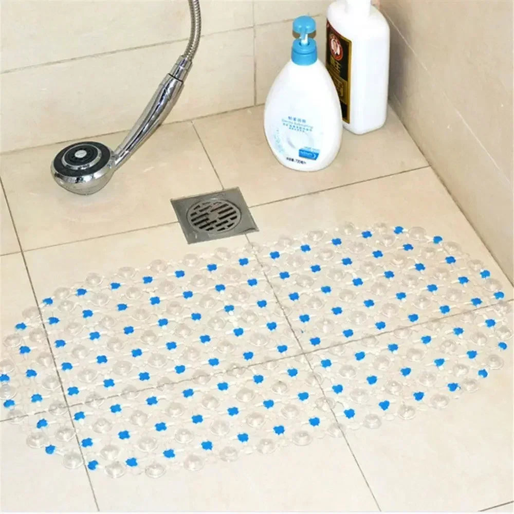 Non-Slip Bathroom Mat with Suction Cups – Massage Bath Tub Shower Rug