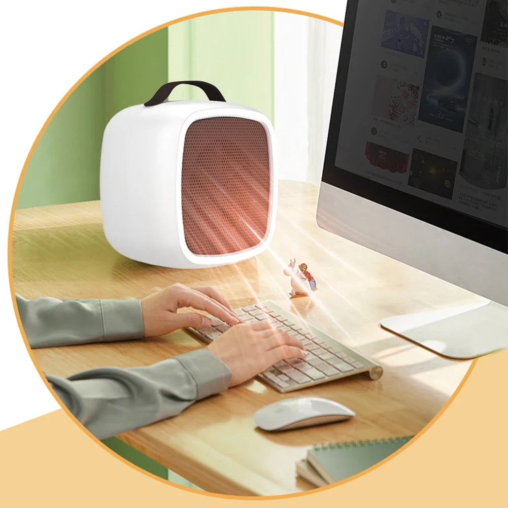 Portable Mini Electric Heater – 500W Fast Heating PTC Ceramic Warmer